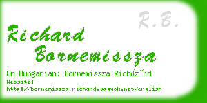 richard bornemissza business card